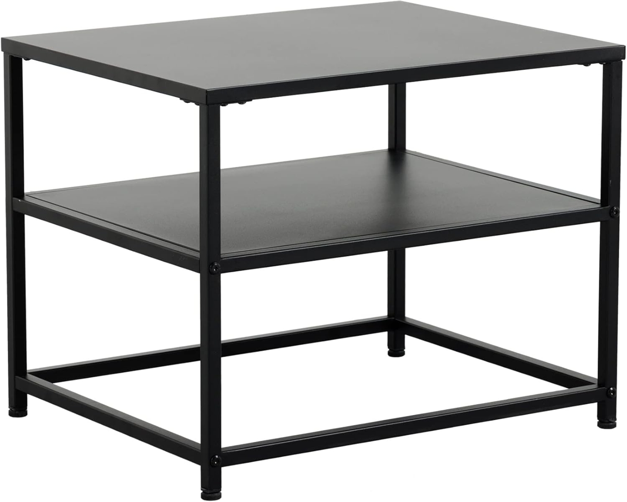 riess-ambiente Beistelltisch DURA STEEL 50cm schwarz (Einzelartikel, 1-St), Wohnzimmer · Metall · eckig · mit Fach · Industrial Bild 1
