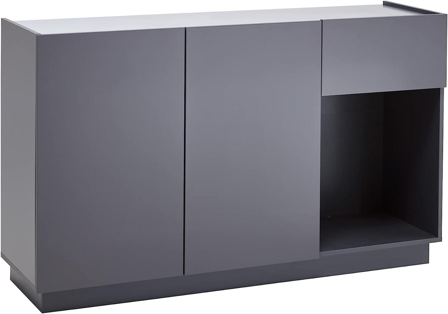 Sideboard Luca in grau matt Lack 138 cm Bild 1