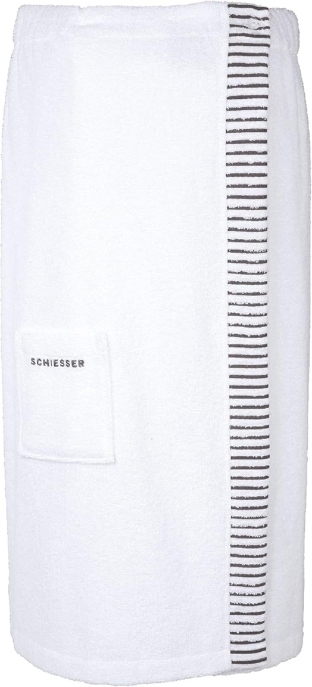 Schiesser 'Rom' Saunakilt, Baumwollfrottee weiß, 36-44 Bild 1
