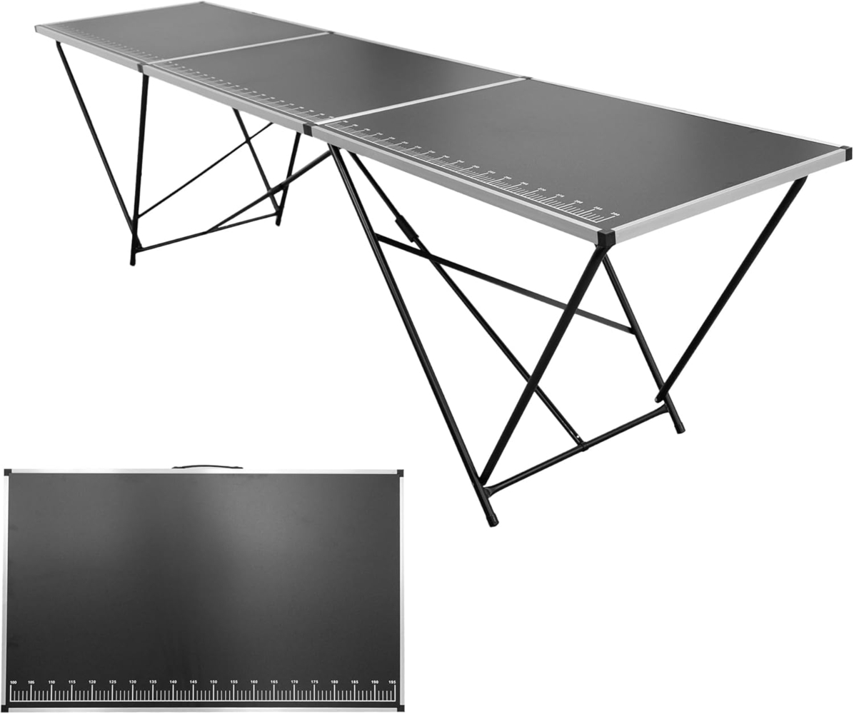 1 klappbar, Arbeitstisch mit Messskala, Mehrzwecktisch, Flohmarkttisch Bild 1