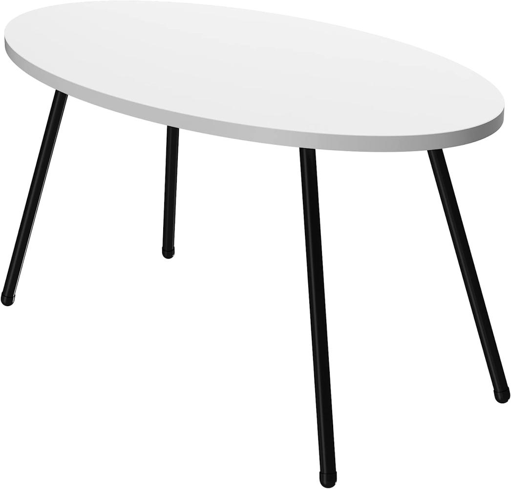 Couchtisch Skærbæk 43 x 90 x 50 cm Weiß [en. casa] Bild 1