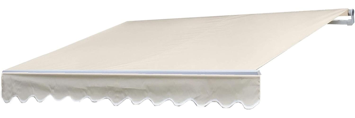 Alu-Markise HWC-E49, Gelenkarmmarkise Sonnenschutz 2,5x2m ~ Polyester Creme Bild 1