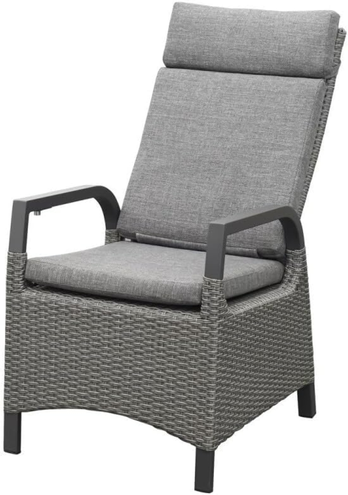 2er Set Canberra Relax Gartensessel, Aluminium, verstellbare Rückenlehne Bild 1