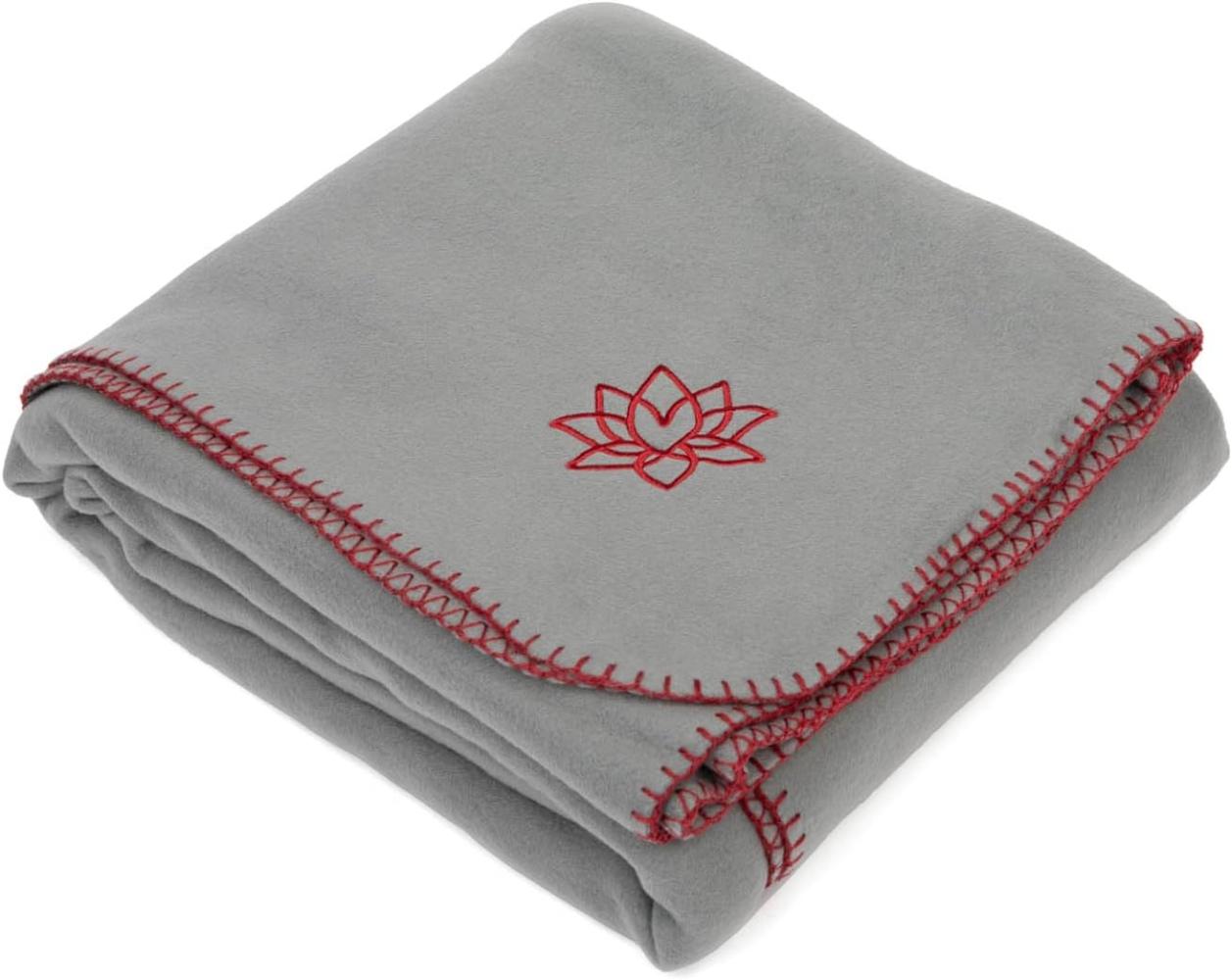 Wohndecke Yogadecke ASANA BLANKET grau/aubergine, bodhi Bild 1