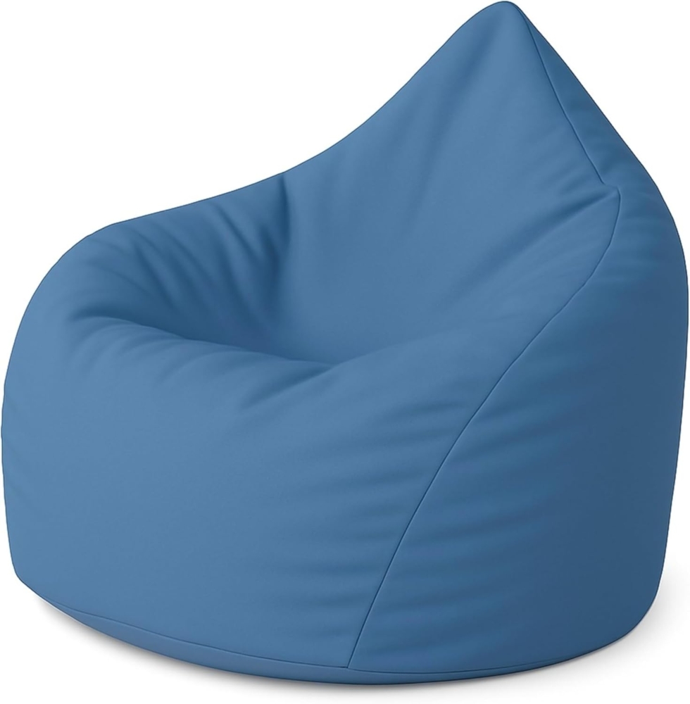 Patchhome Sitzsack Tropfenform - Blaugrau für In & Outdoor XXXL 480 Liter - mit Styropor Füllung in 25 versch. Farben und 3 Größen Bild 1