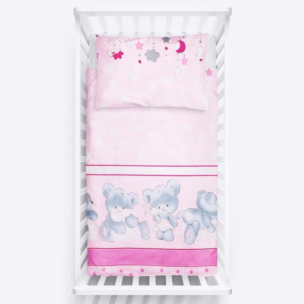 2-teiliges Baby Kinder Bettbezug 135x100 cm mit Kopfkissenbezug - Muster 22 Bild 1