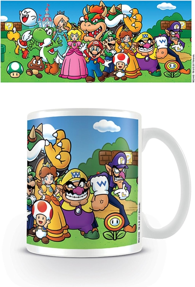 Nintendo Super Mario Characters Keramik Tasse Größe Ø8,5 H9,5cm Bild 1