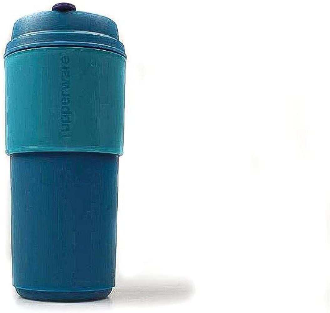 TUPPERWARE To Go Becher 490 ml türkis-blau Thermobecher Kaffeebecher Bild 1