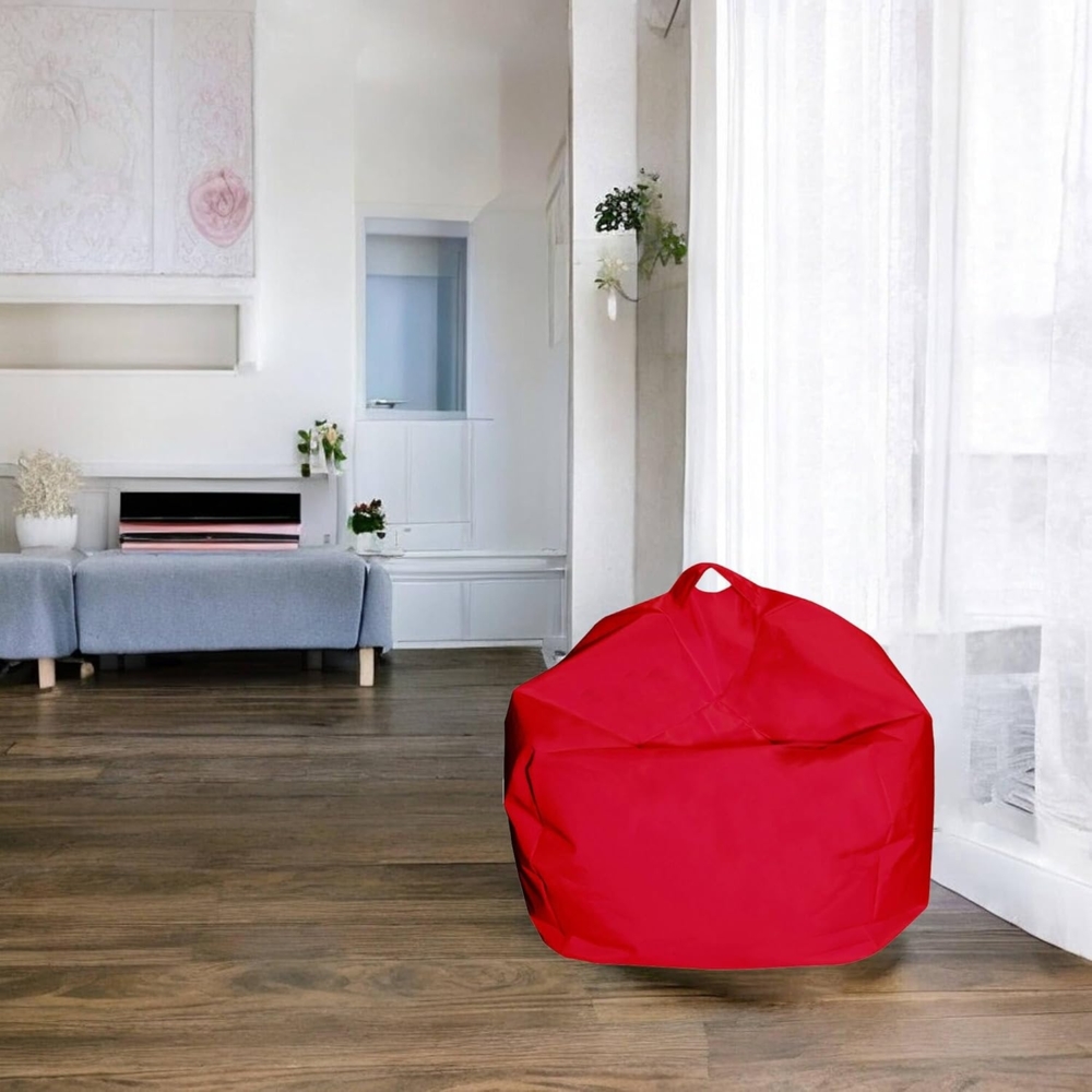 Dmora Eleganter Sitzsack, rote Farbe, Maße 65 x 50 x 65 cm Bild 1