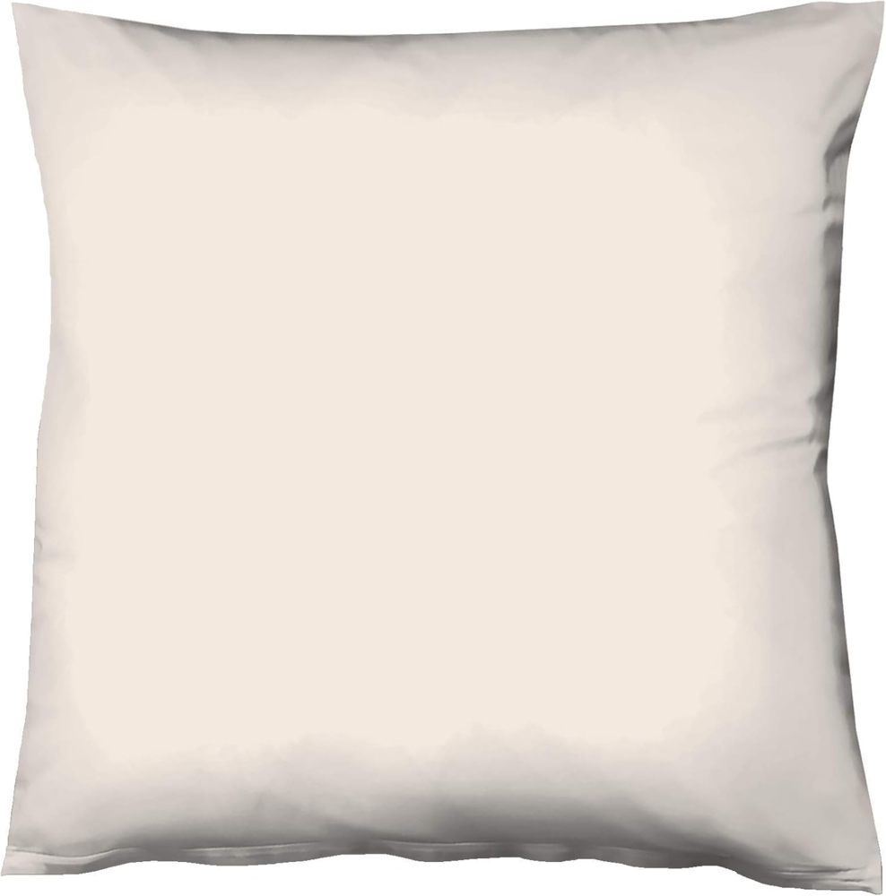 Fleuresse Mako-Satin Kissenbezug Bezug 80x80 cm uni mit RV 9050 porzellan Bild 1