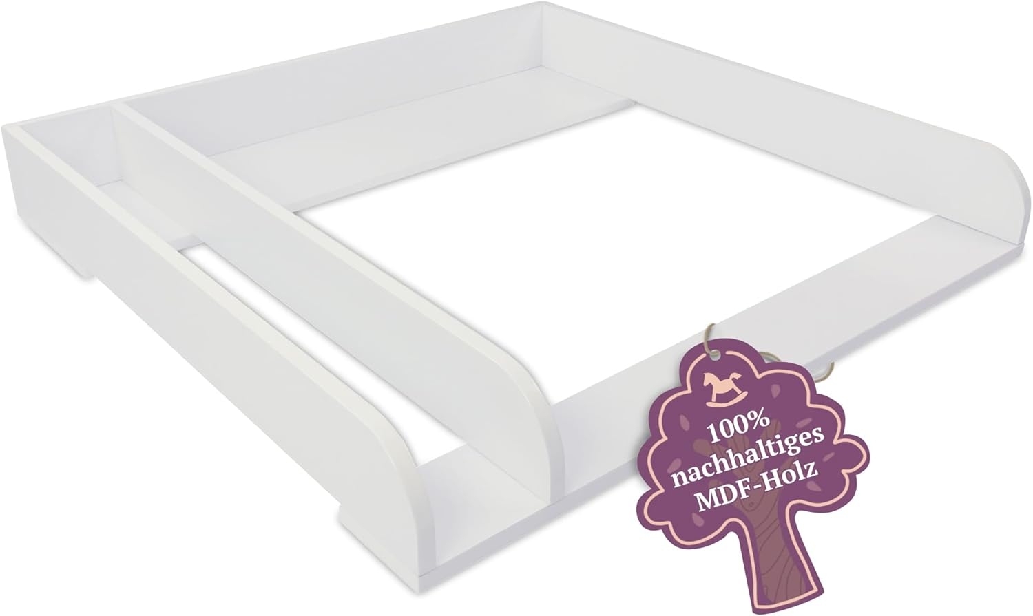 Puckdaddy 'Peer' Wickelaufsatz mit Trennfach, Weiß Bild 1