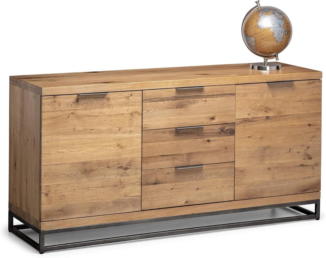 Julian Bowen Brooklyn Sideboard, Eiche/Gunmetal Bild 1