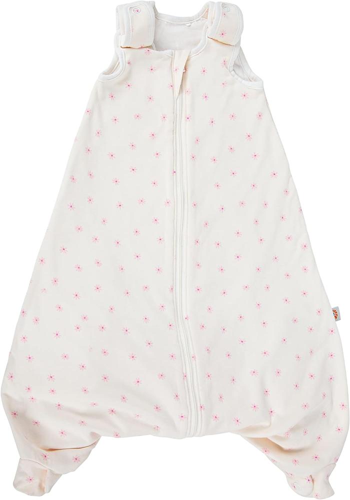 ERGObaby Ganzjahres Baby-Schlafsack mit Füßen Gurtschlitz 6-18 Monate Baumwolle TOG 1 Sommer Winter, On The Move Daisies, Small Single, SLBMDDSY1 Bild 1