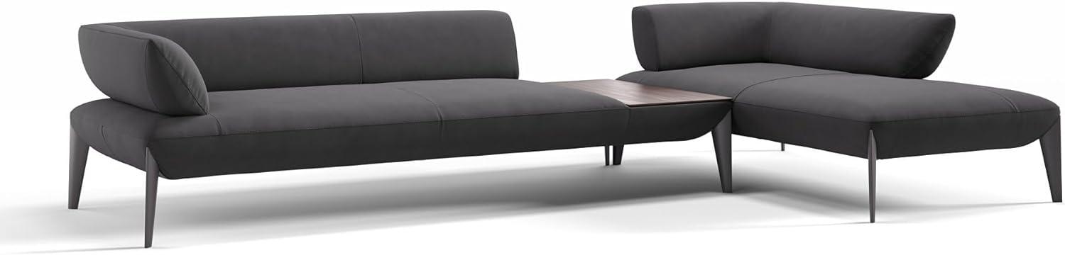 Sofanella Ecksofa ALMERIA Stoffgarnitur Sofalandschaft Couch in Lila S: 330 Breite x 97 Tiefe Bild 1