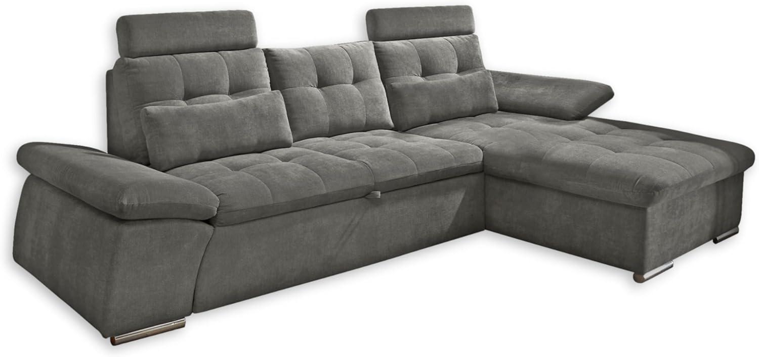 ED Exciting Design Nalo – Modernes Schlafsofa mit Bettkasten, verstellbaren Armlehnen und luxuriöser Uran Mikrofaser. Inklusive zwei Kopfstützen, in verschiedenen Farben wählbar Bild 1