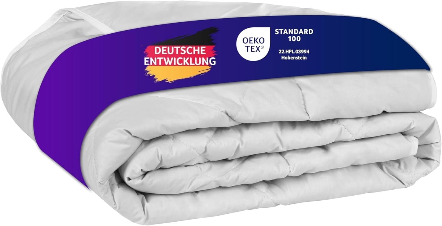 Traumnacht Kamelhaardecke, aus 100% Kamelhaar leichte Sommerdecke, 135x200 cm, weiß, Öko-Tex zertifiziert, produziert nach deutschem Qualitätsstandard Bild 1