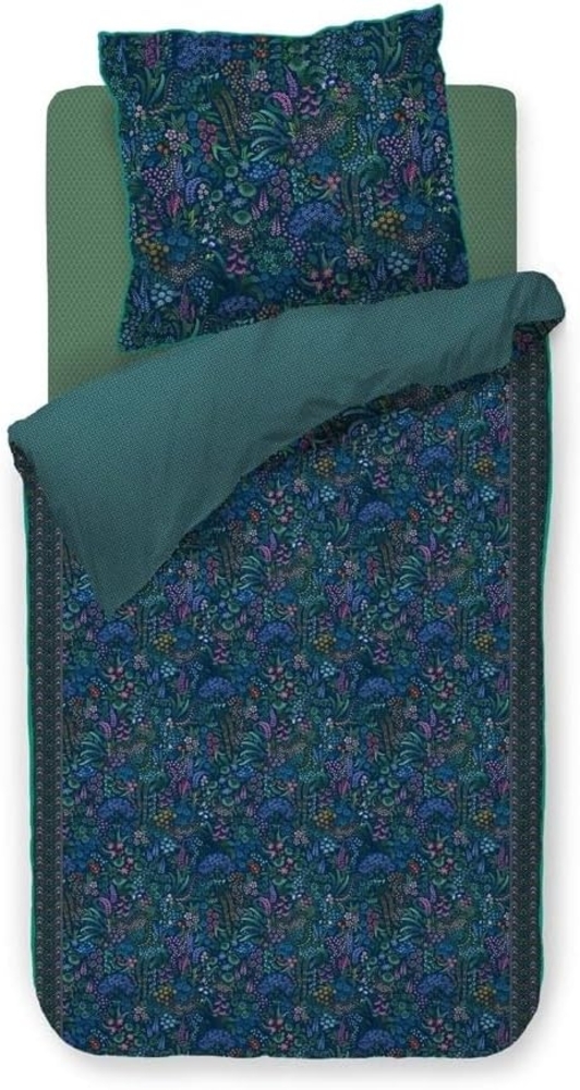 Pip Studio Bettwäsche Querida Dark Blue Perkal 155x220 + 80x80 cm Bild 1