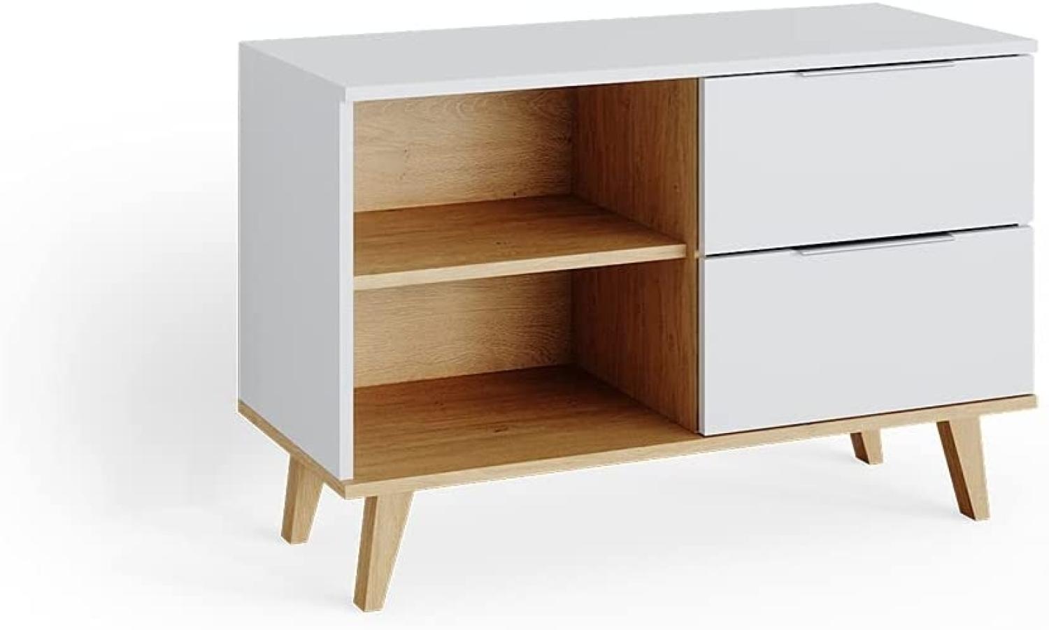 VICCO Kommode Nautica Sideboard weiß Eiche Anrichte Schrank Schublade Skandi Bild 1