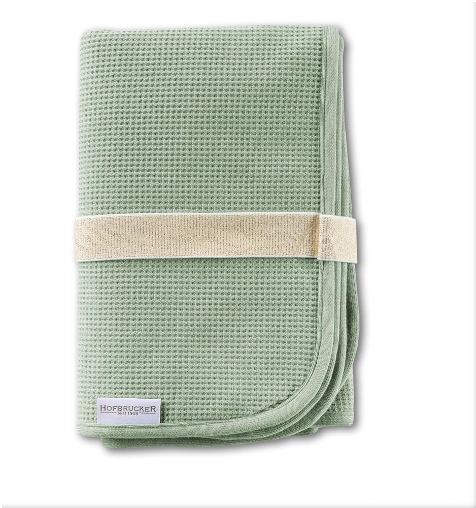 Hofbrucker® Windeltasche, Wickeltasche mit Wickelunterlage für unterwegs, faltbare Wickelclutch mit Organizer für Windeln & Feuchttücher, Abwischbar, Must Have für die Baby Erstausstattung (Salbei) Bild 1