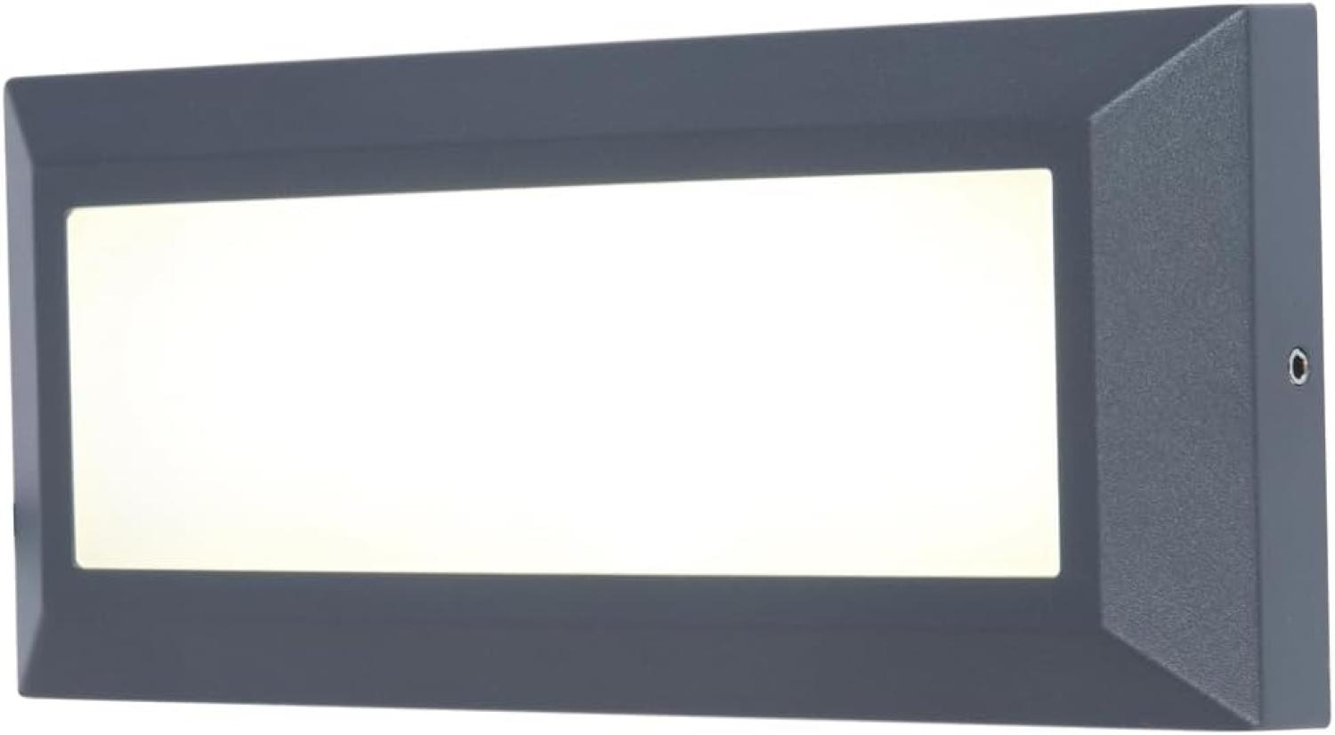 Lutec Helena LED Außenwandleuchte anthrazit IP54 400lm 4000K 11x4x24cm Bild 1