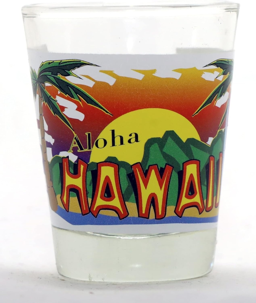 World By Shotglass Hawaii Aloha Beach & Sun Schnapsglas Bild 1