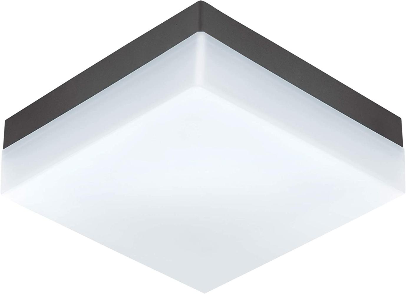 Eglo 94872 Aussenleuchte LED Wandleuchte/Deckenleuchte ANTHRAZIT/WEISS SONELLA L:21,5cm H:21,5cm Bild 1