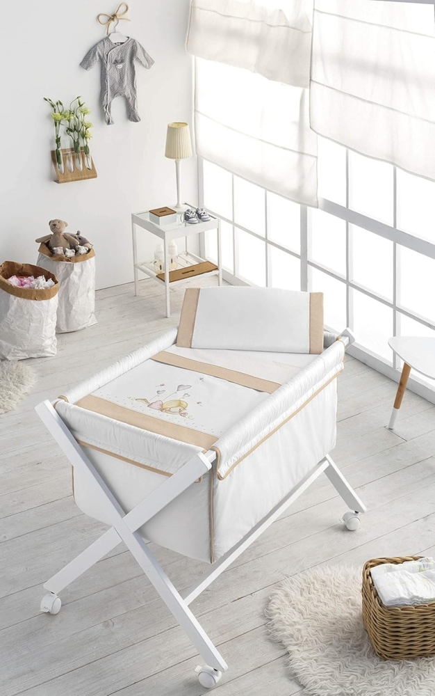 Pielsa Baby - 1377-50 Baby-Bettlaken, Winterbettlaken, Perlmutt, Größe 86x100 cm Bild 1