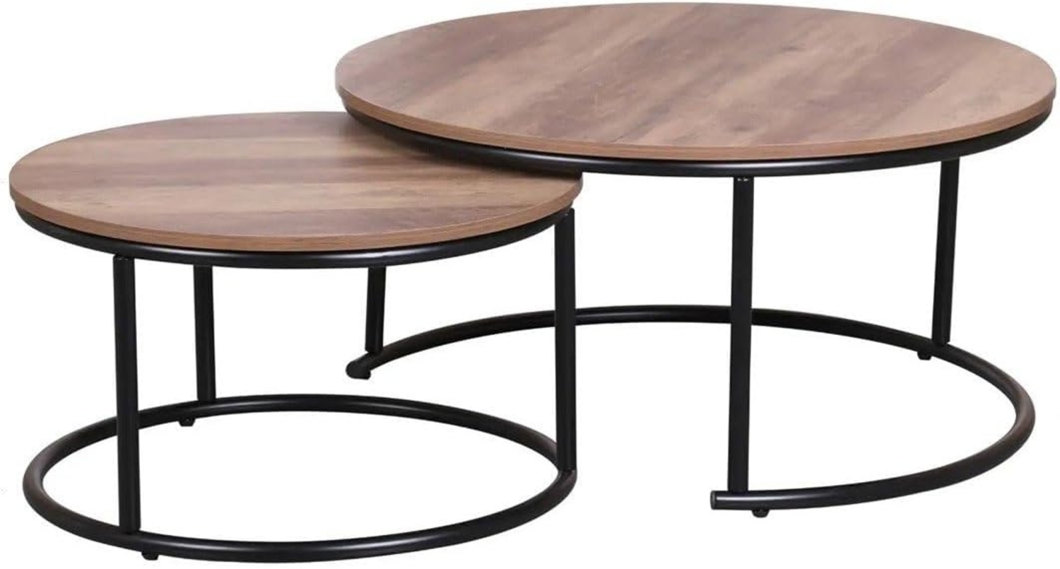 Urban living Niedriger Tisch, Holz/SCHWARZ, Normal Bild 1