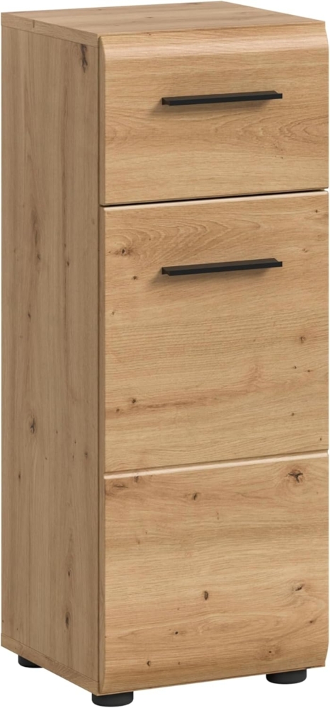 xonox. home – Standschrank Ice 30 x 80 x 30 cm in Korpus und Front Artisan Oak Nachbildung – Stand Badschrank Schrank in Holzoptik – modern & platzsparend Bild 1