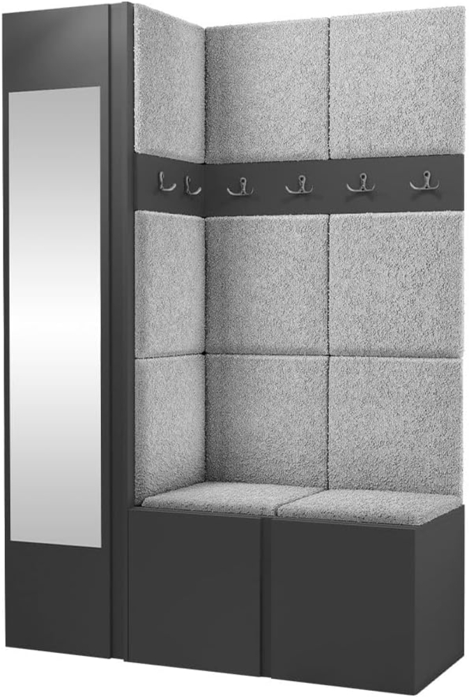 Garderoben-Set Monati X, Graphit, Farbe: Abriamo 06 Bild 1