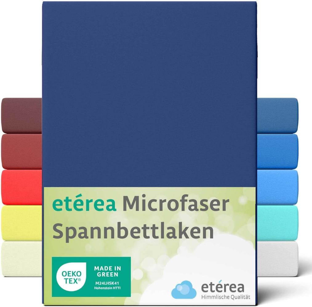 etérea Microfaser Spannbettlaken Marine 180x200 - 200x200 cm Bild 1