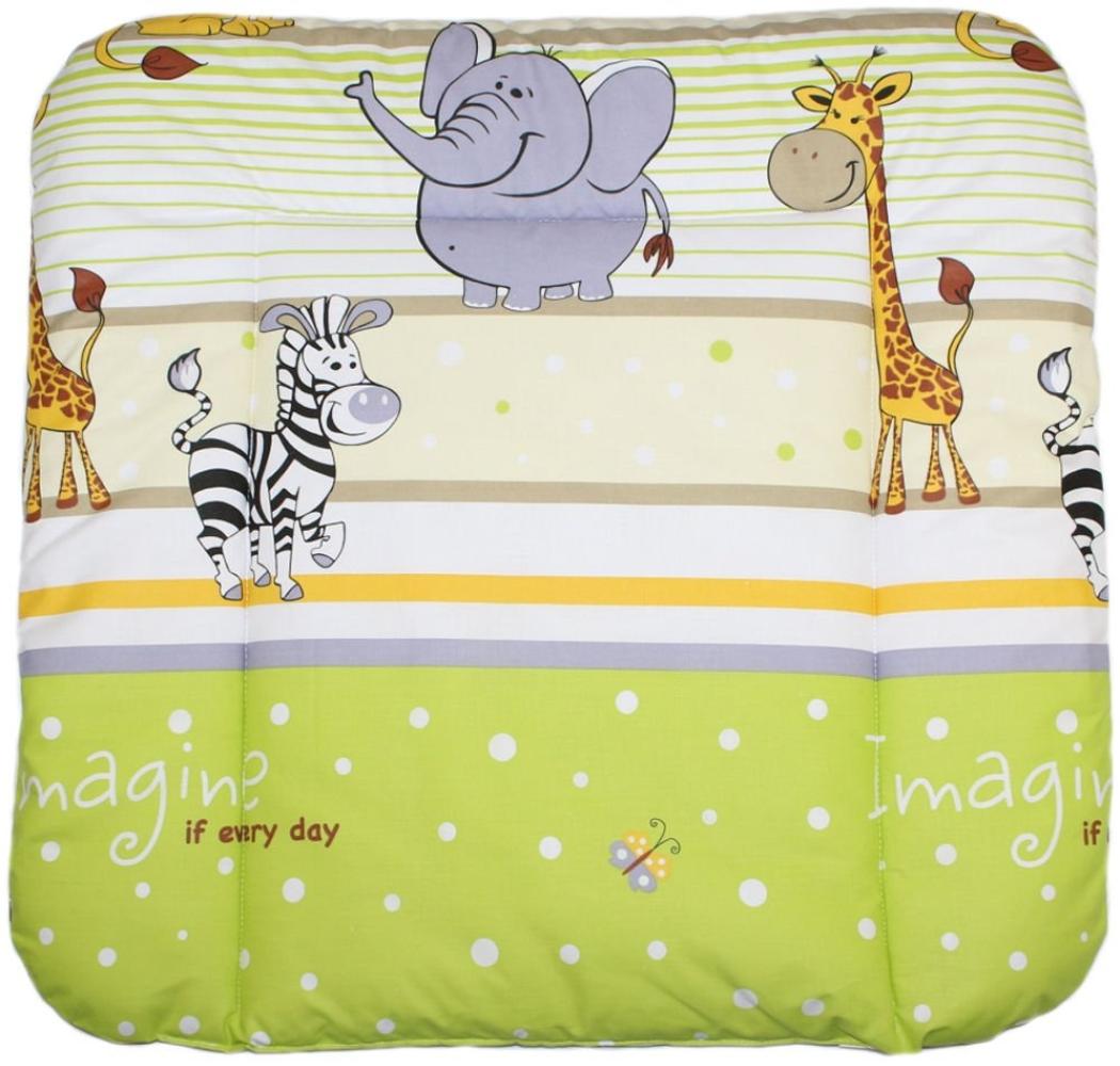 Baby Auflage Wickelauflage - SAFARI GRÜN - 70x50 cm 70x70 cm 70x85 cm Wickeltischauflage 70x50 cm 70x85 cm Bild 1