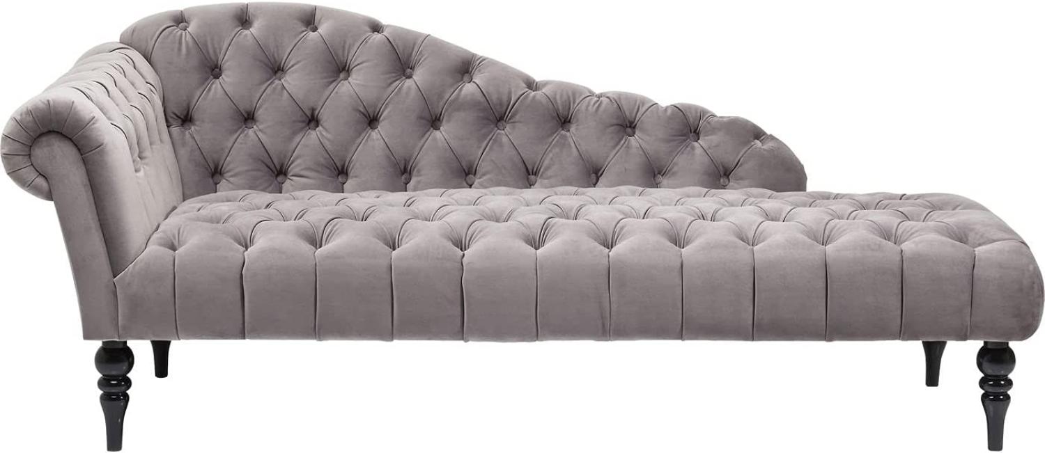 Chaiselongue Desire Velvet- Silbergrau Bild 1