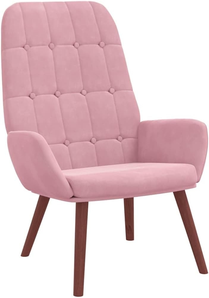 vidaXL Sessel Relaxsessel Rosa Samt (1-St) Bild 1