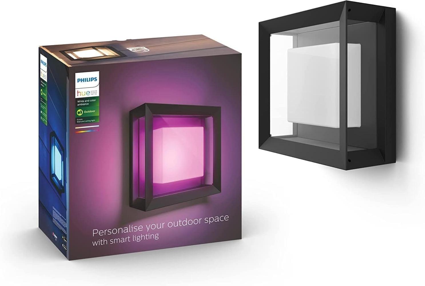 Philips Hue Outdoor Econic Viereckige Wandleuchte Bild 1