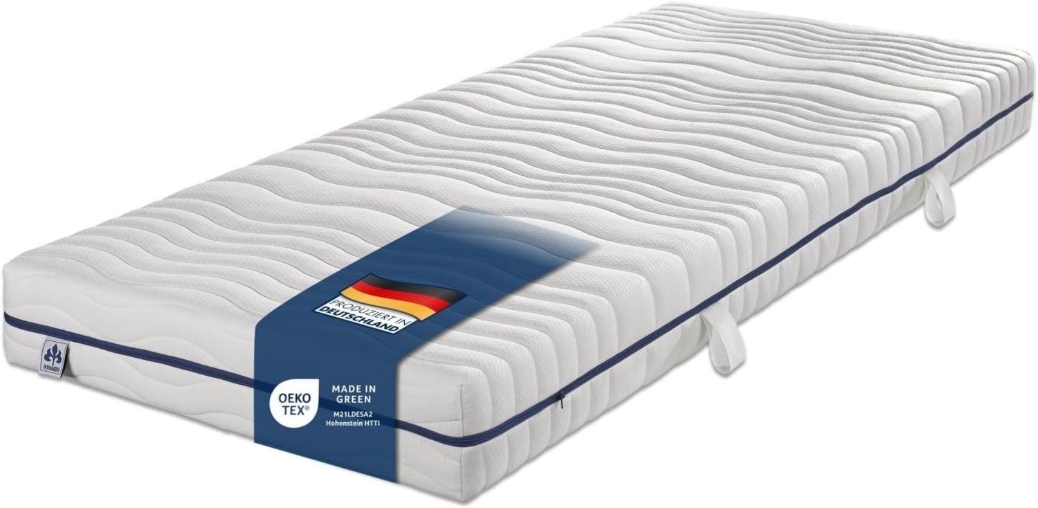 Irisette Stella orthopädische 7-Zonen Tonnentaschenfederkernmatratze, Härtegrad 2 (weich), 100x200 cm, Öko-Tex Zertifiziert, produziert in Deutschland Bild 1