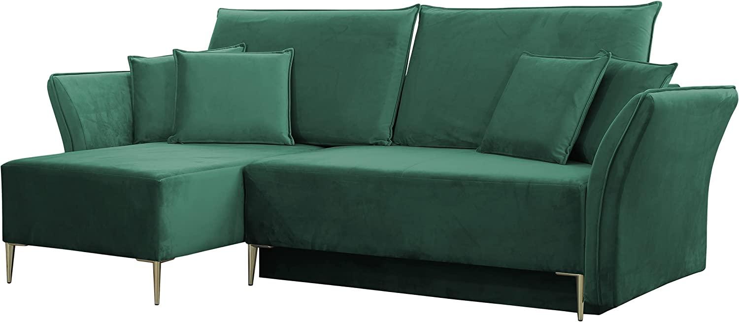 Ecksofa Mokoli (Farbe: Tiffany 10, Füße: Gold) Bild 1