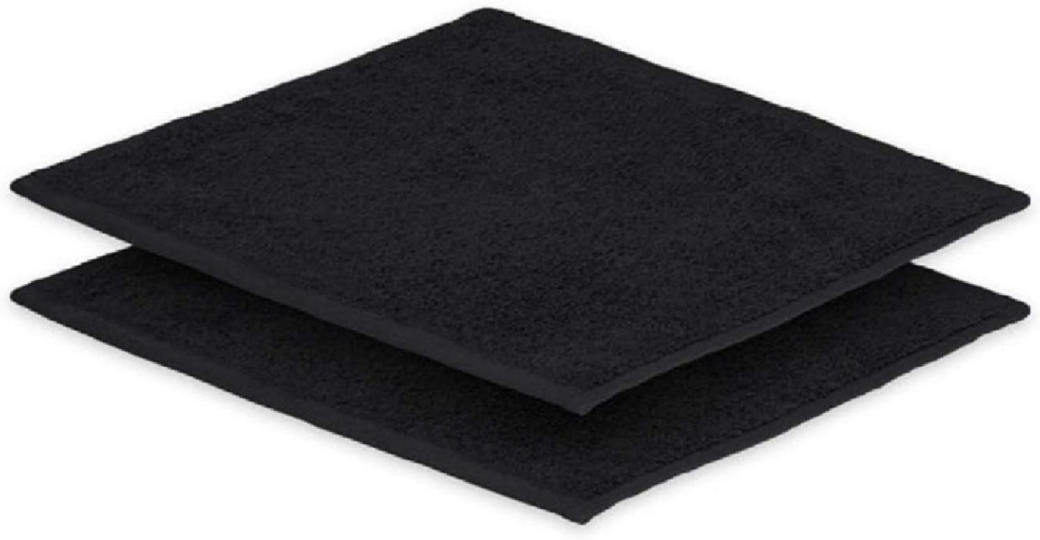 2x Seiftuch Frottier 500 g/m² 30 x30 cm Schwarz Bild 1