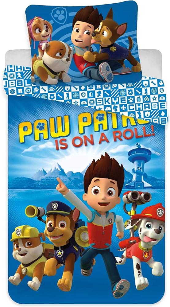 Paw Patrol Kinderbettwäsche 100 × 135cm Bild 1