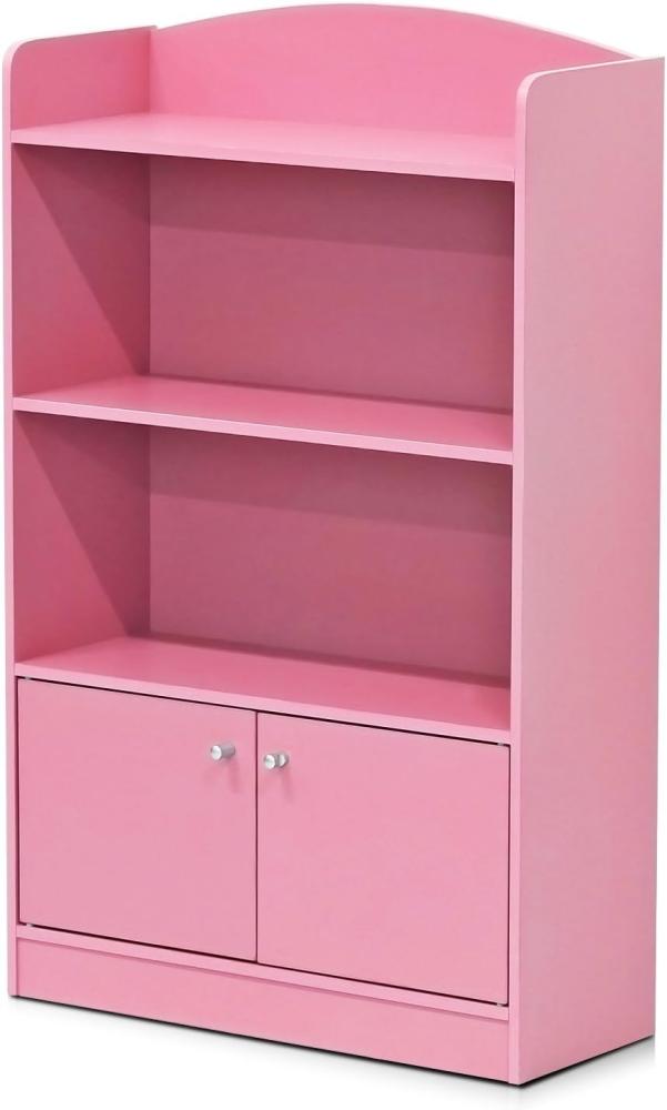 Furinno Lova Magazin/Bücherregal mit Aufbewahrungsfächern, Rosa, 60. 5 (B) x 107. 4 (H) x 24. 1 (D) cm Bild 1