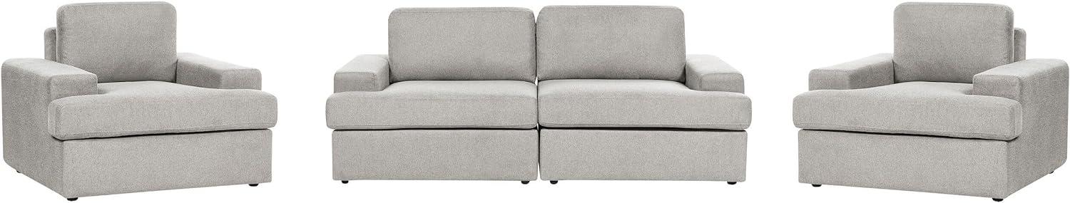 Sofa Set hellgrau 5-Sitzer ALLA Bild 1