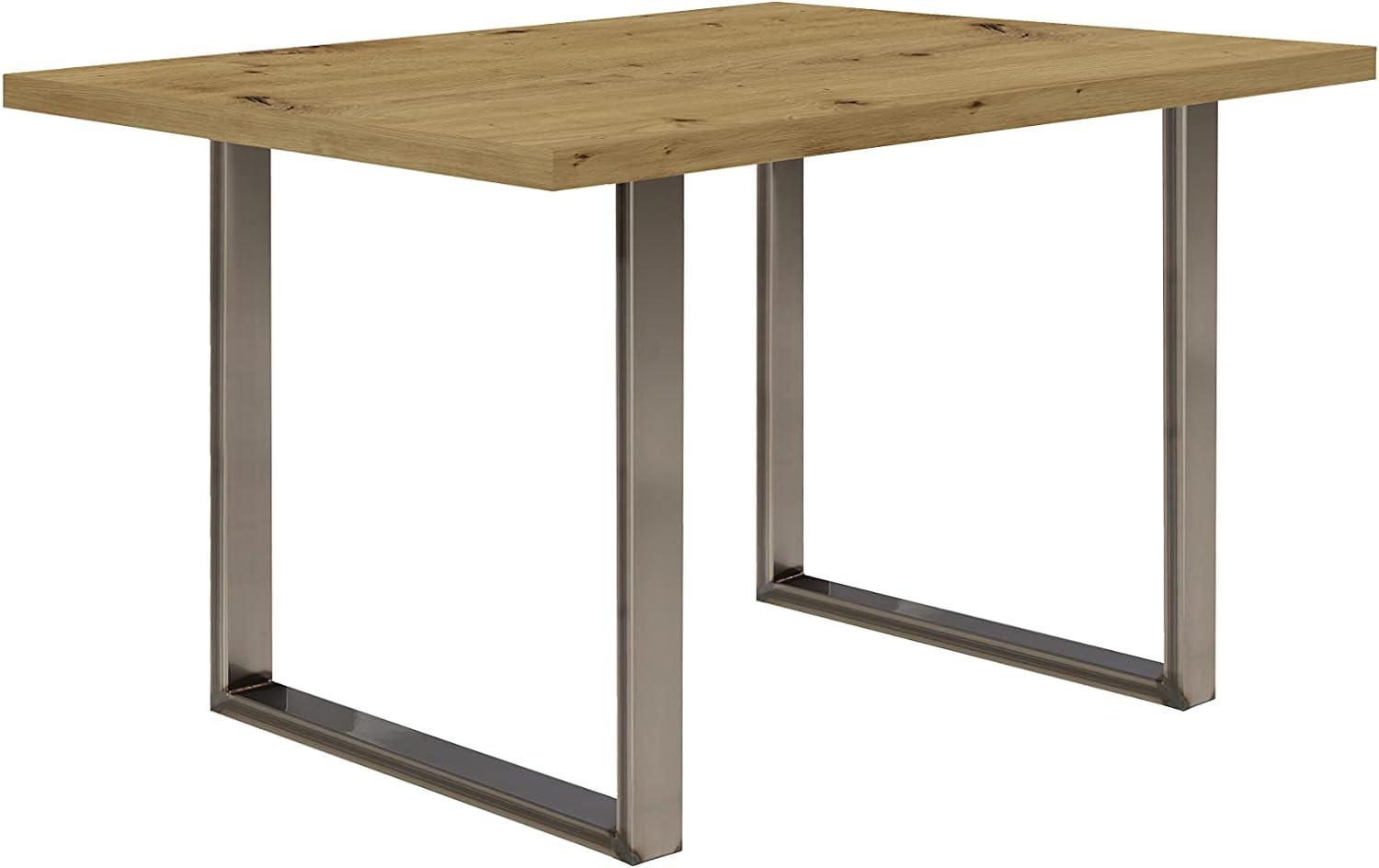 FORTE Tables Esstisch, Holzwerkstoff, Braun, 140 x 74,7 x 90 cm Bild 1