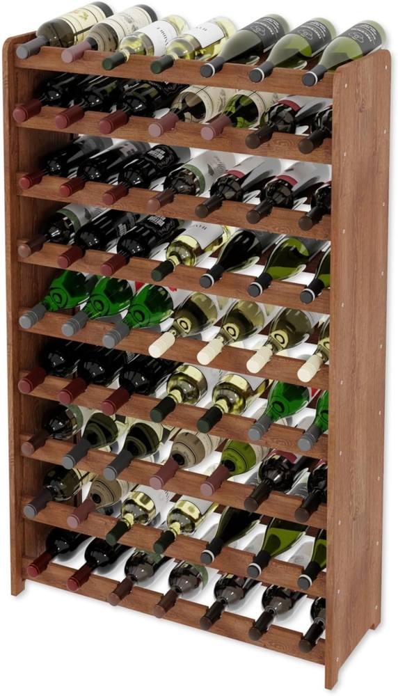 Lenmar Weinregal Weinregal Weinregal Holz Flaschenregal für 63 Flaschen Lenmar Bild 1
