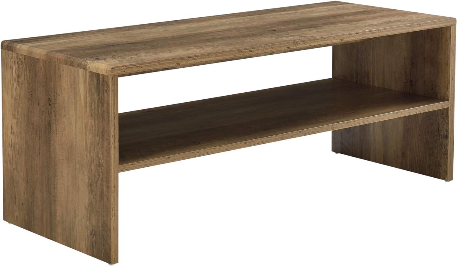en. casa 'Trier' Couchtisch mit Ablage, Holzfarben, 100 x 40 x 40 cm Bild 1