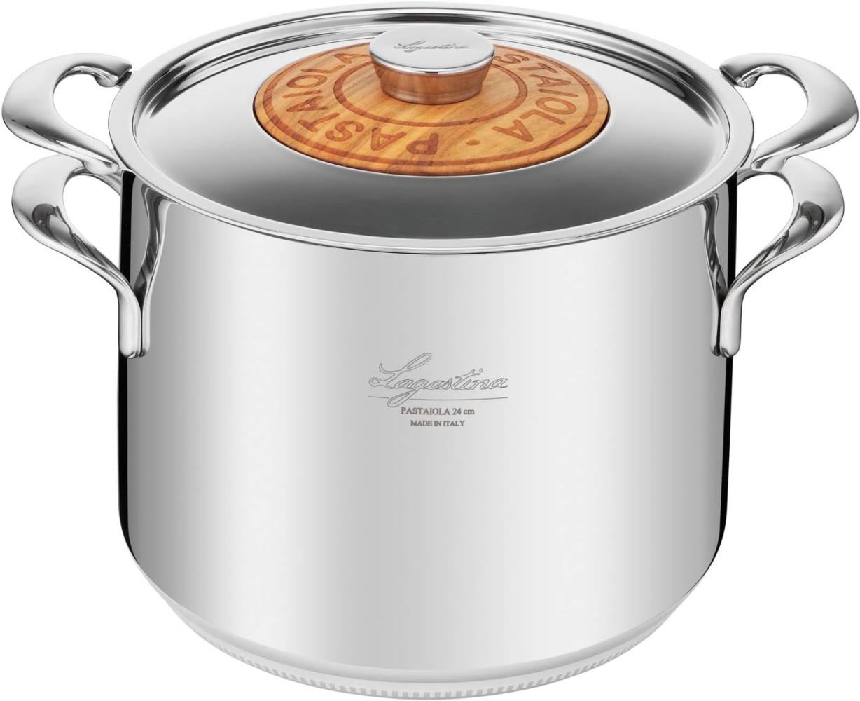 Lagostina Linea Patrimonio La Pastaïola Edelstahl 24 cm-7,6 l Induktion Nudelkocher 011193020924 Bild 1