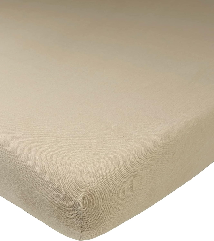 Meyco Baby Spannbettlaken Taupe, Jersey, Gummizug: Rundum, (1 Stück), 60x120cm - 1-pack Bild 1