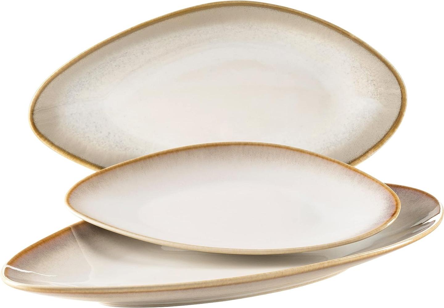 Mäser 931993 La Sinfonia Servierplattenset, beige/creme-weiß, 3-teilig (1 Set) Bild 1