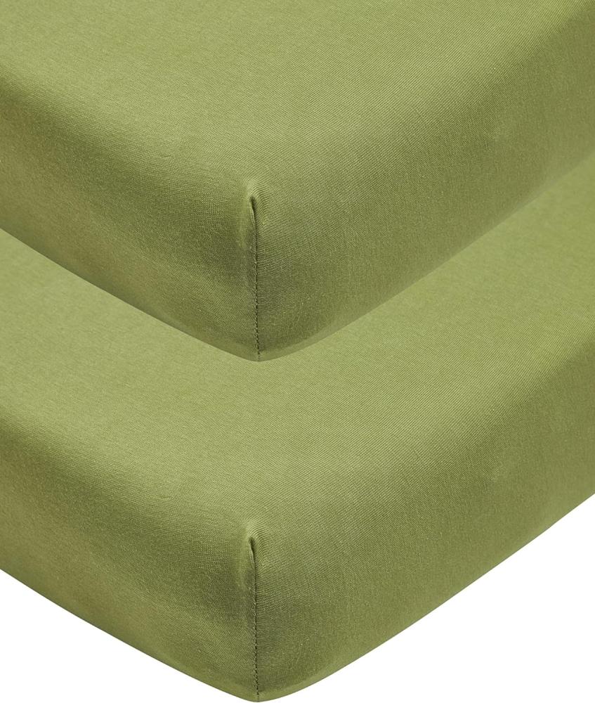 Meyco Jersey Spannbettlaken Avocado 40x80/90 cm 2 Stück Bild 1