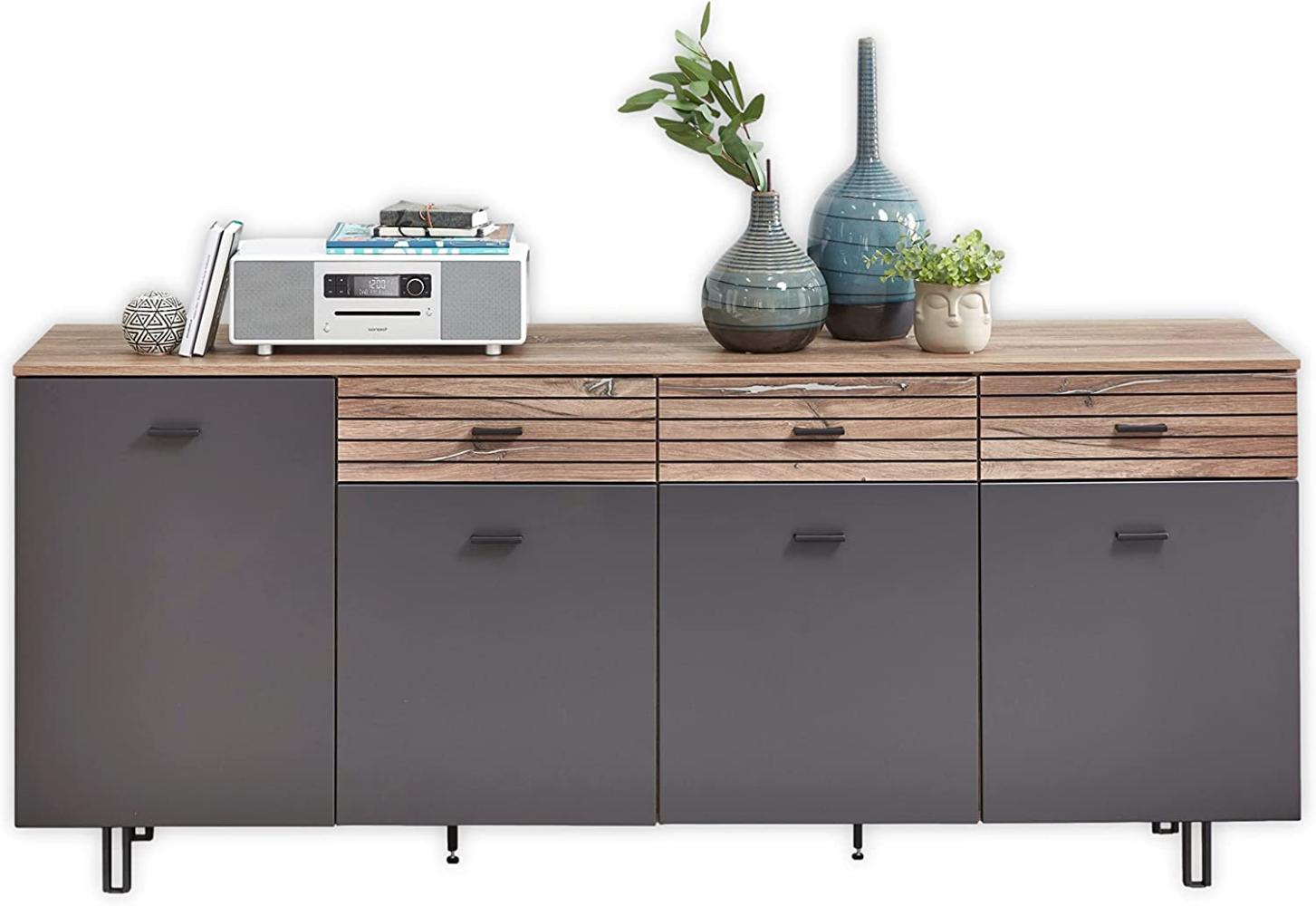 Sideboard LINEA, Cosmos Grey supermatt MDF Bild 1