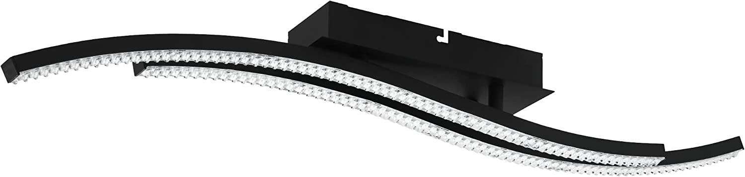 Eglo 99801 LED Deckenleuchte LEJIAS schwarz transparent L:78 B:8cm 3000K Bild 1